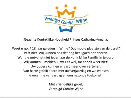 Vier de verjaardag onze kroonprinses Amalia